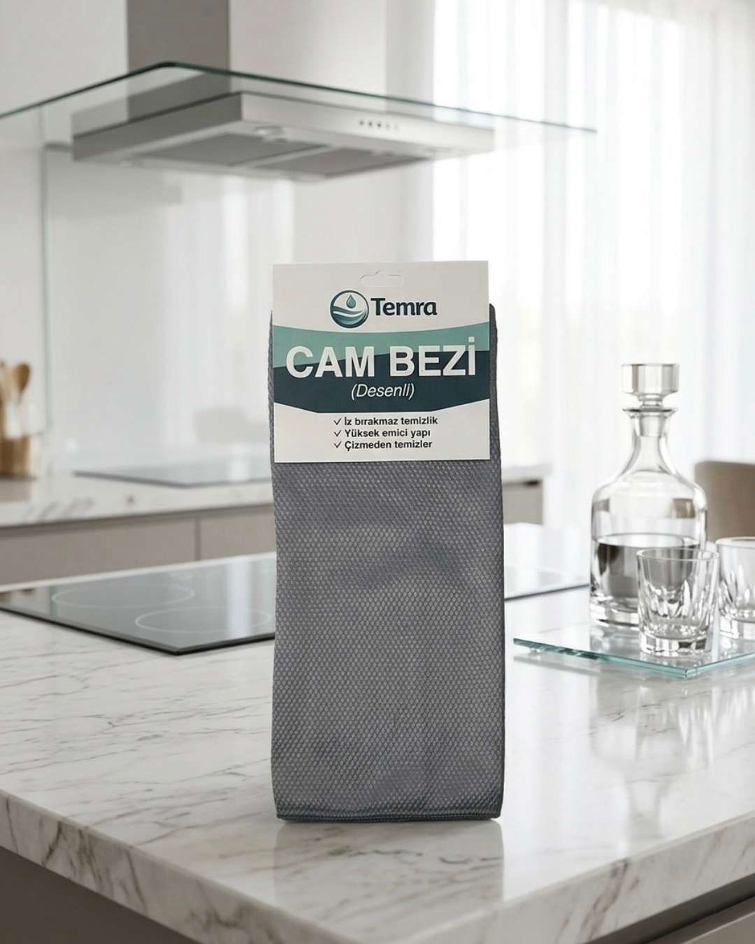 Özel Desenli Mikrofiber Cam Bezi
