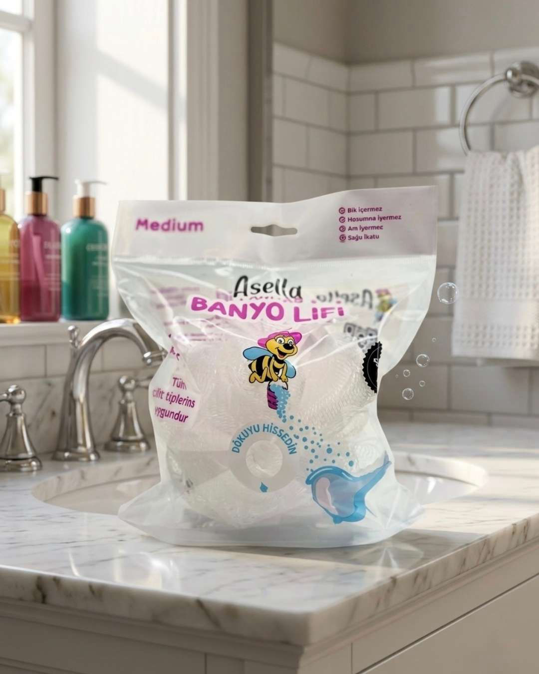 Bol Köpüren Top Banyo Lifi